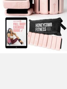 Pink 1lb Weights (Set Of 2) For Walking Or The Gym With Carrying Case